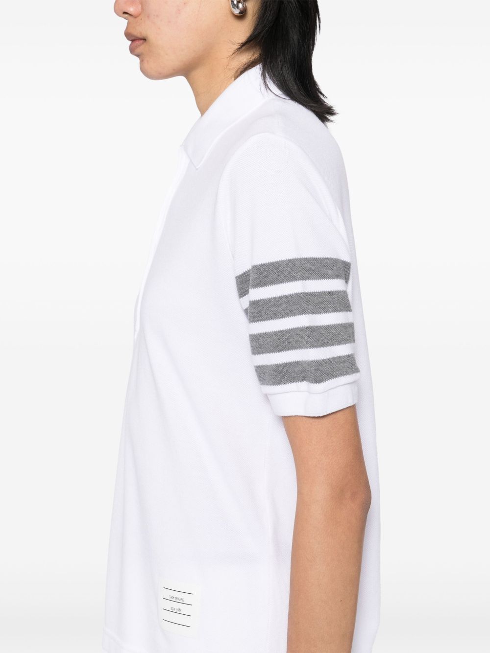Thom Browne T-Shirts And Polos White Self: Cotton