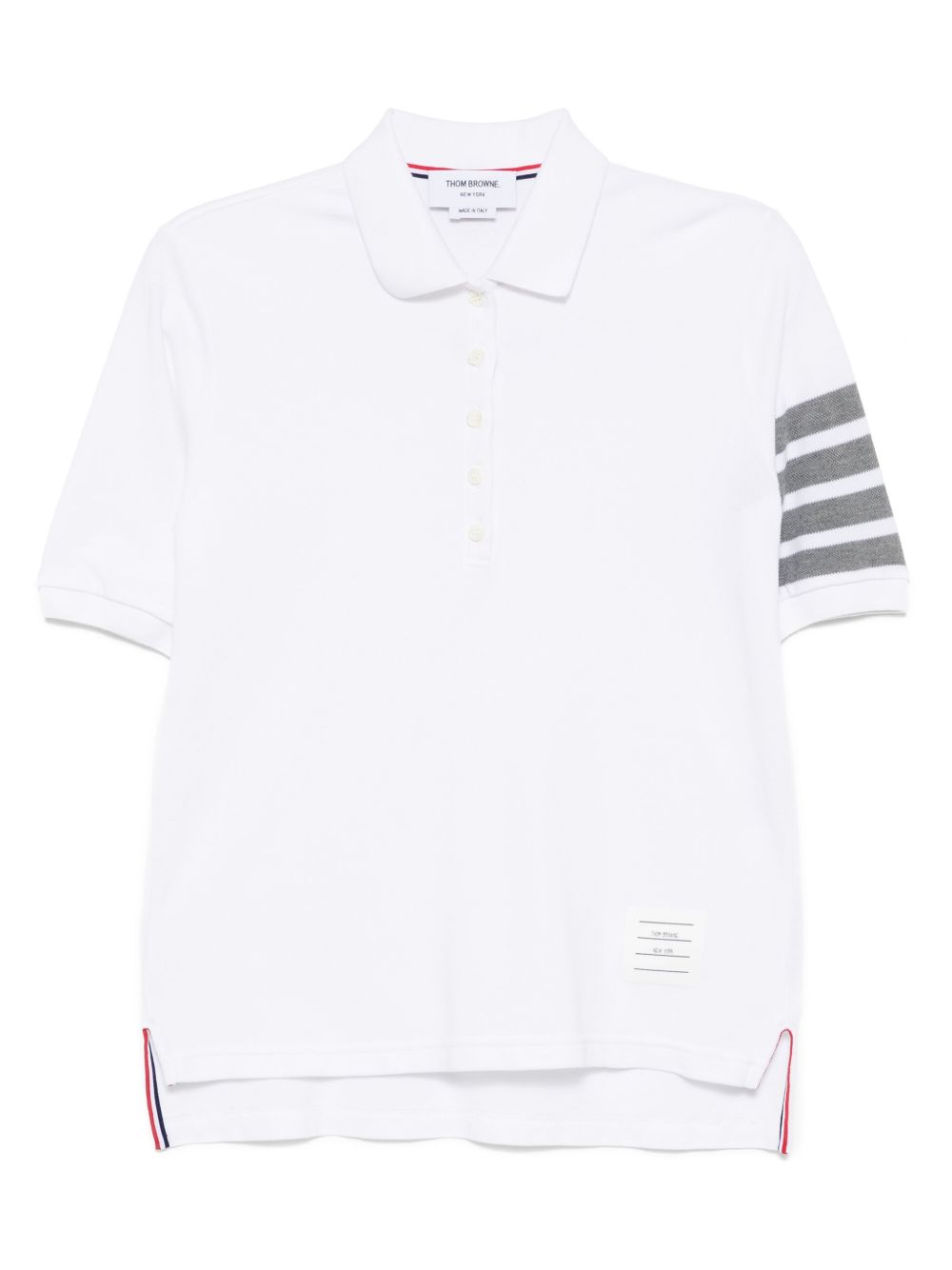 Thom Browne T-Shirts And Polos White Self: Cotton