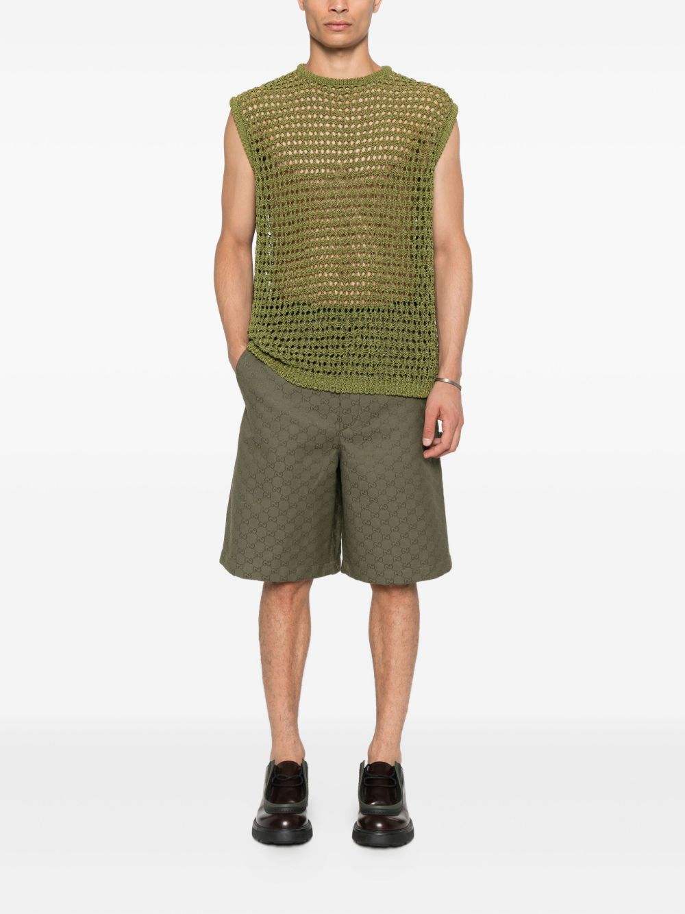 Gucci Shorts Green Outer: Cotton