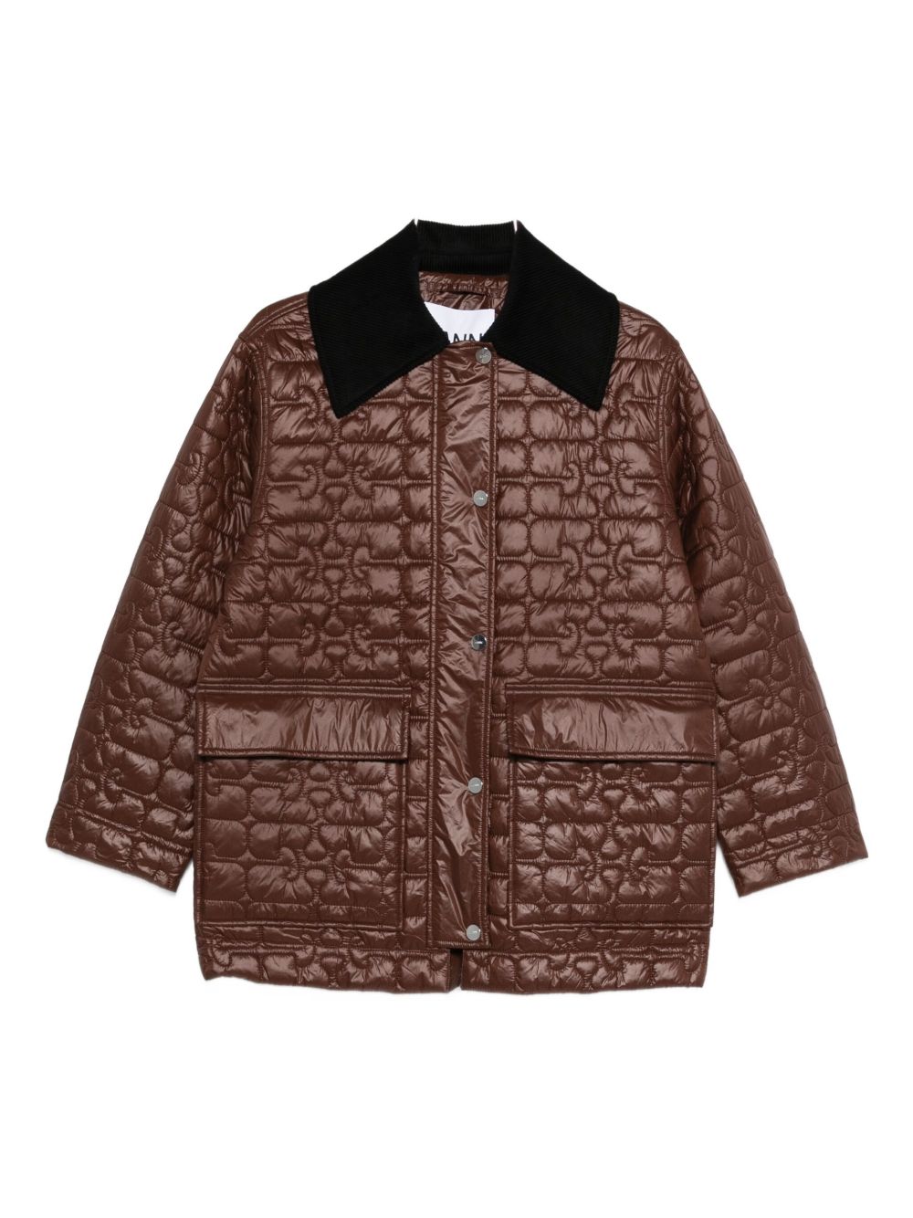 Ganni Jackets Brown Outer: Recycled Polyamide