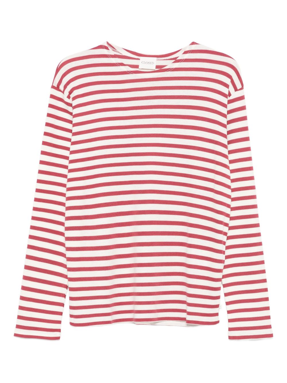 Closed T-Shirts And Polos Red Cotton Modal