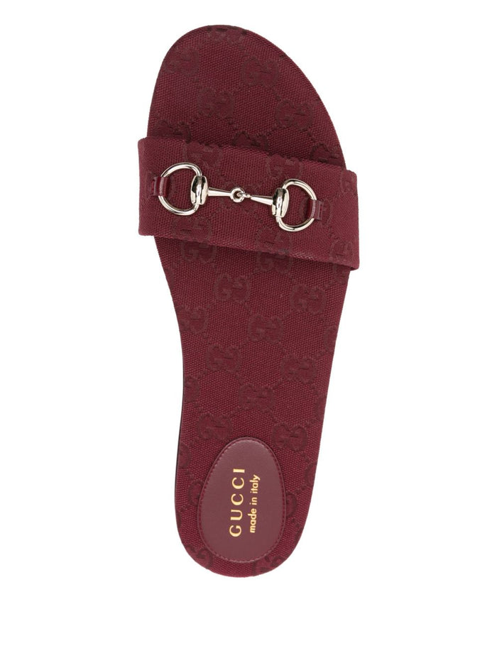 Gucci Sandals Bordeaux Outer: Fabric