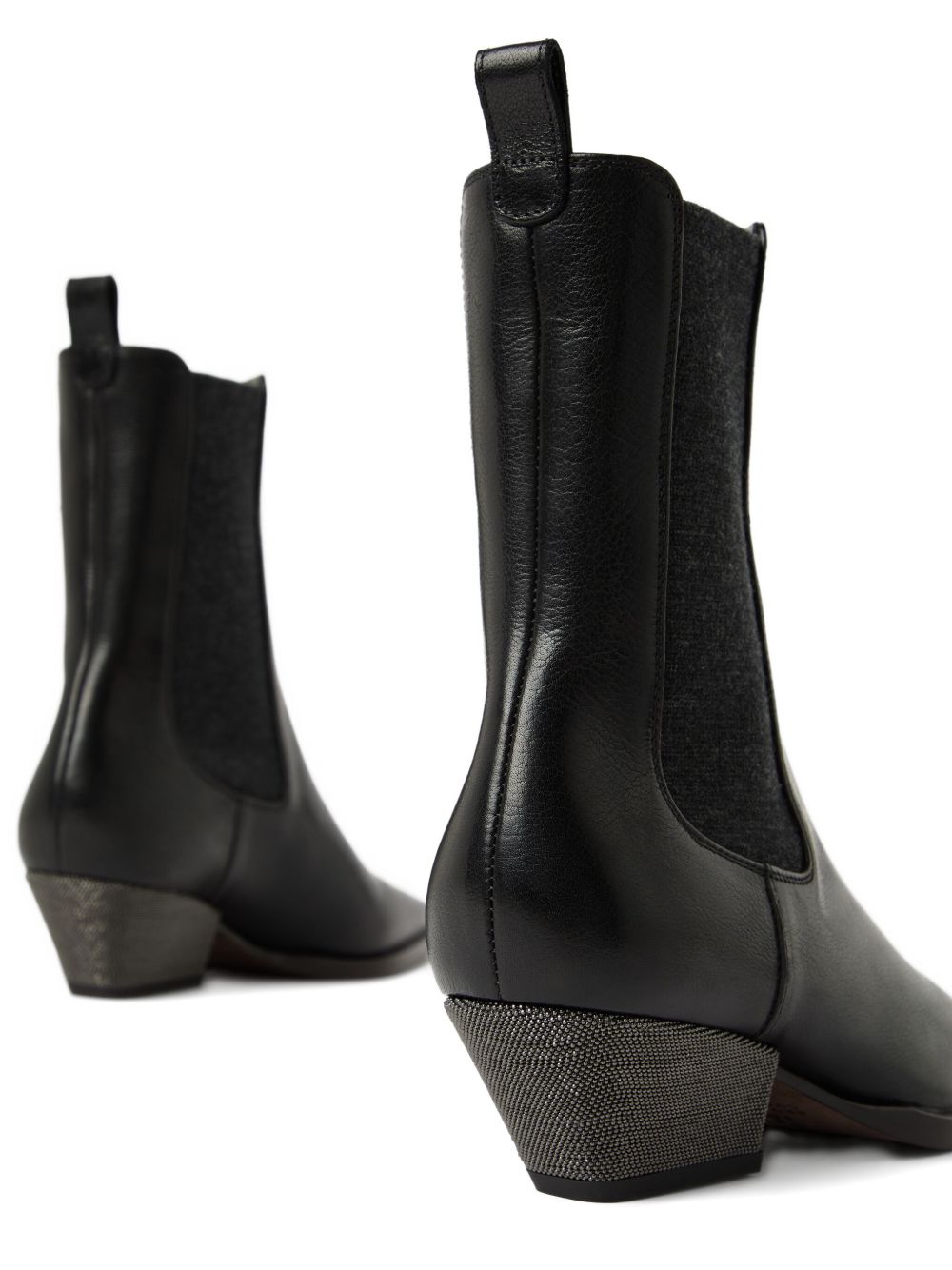 Brunello Cucinelli Boots Nero Outer: Leather
