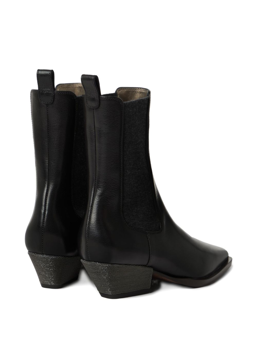 Brunello Cucinelli Boots Nero Outer: Leather