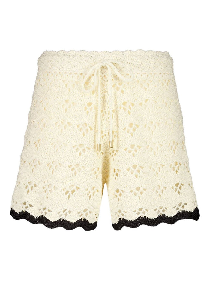 Zimmermann Shorts Beige Cotton