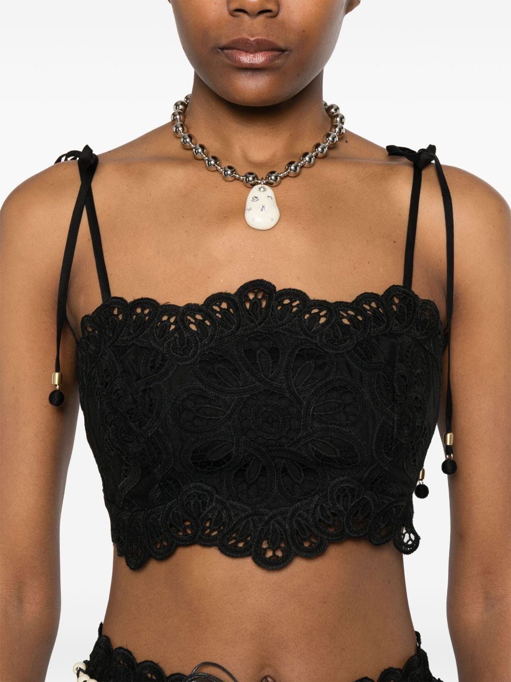 Zimmermann Top Black Polyester