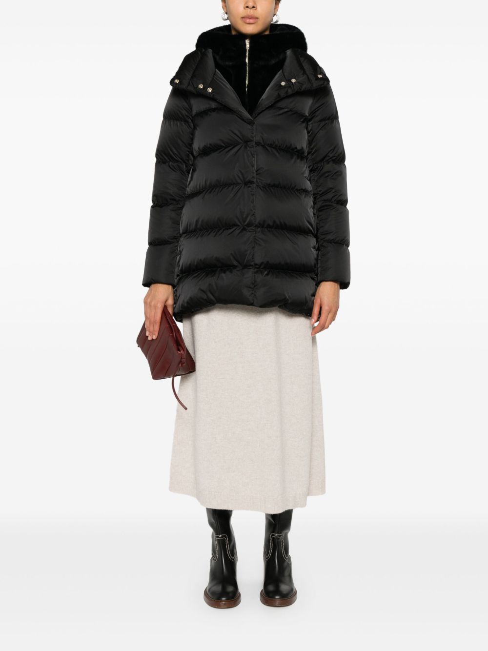 Herno Coats Black Synthetic->polyamide100.0 %