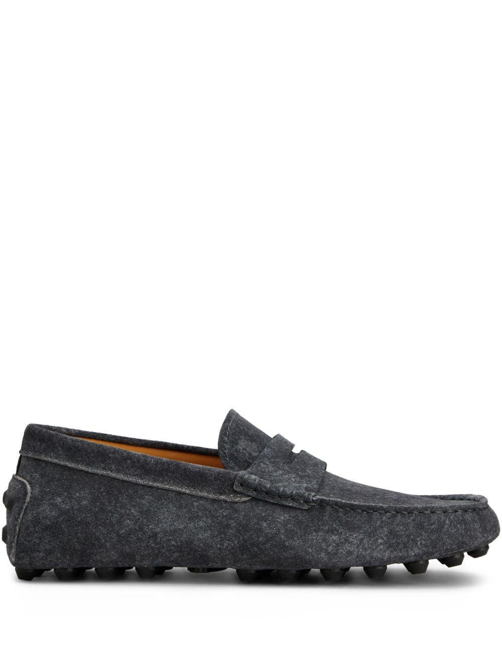 Tods Flat Shoes Blue Calf Leather