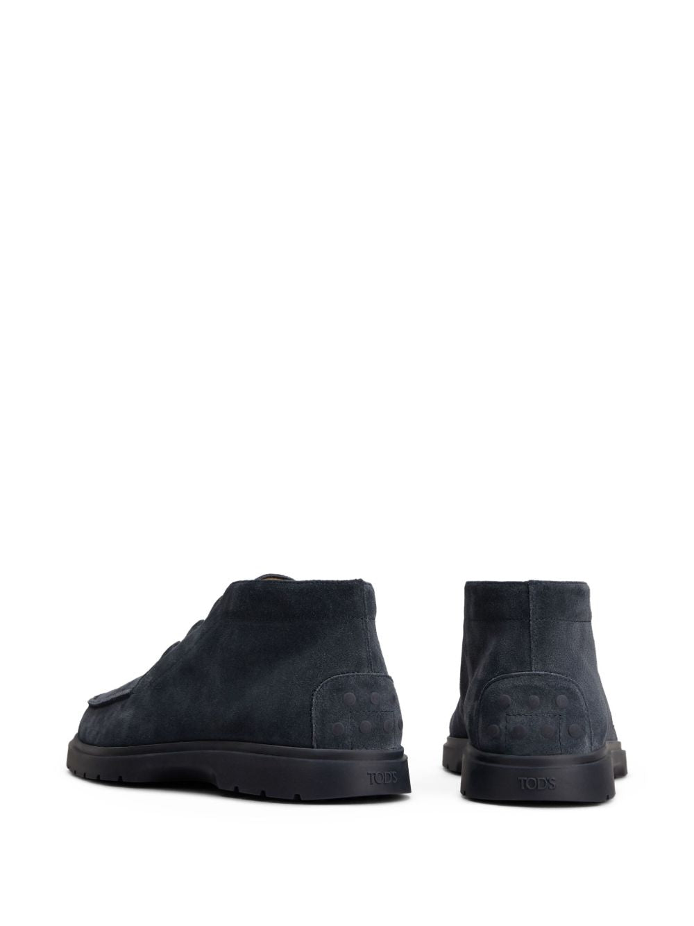 Tods Boots Blue Suede
