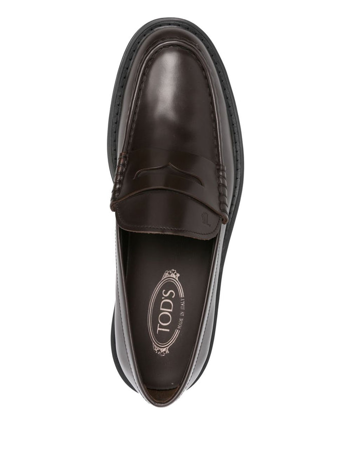 Tods Flat shoes Marrone Scuro Calf Leather