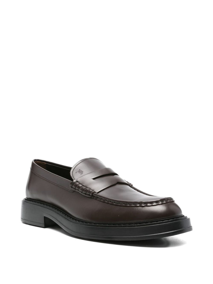 Tods Flat shoes Marrone Scuro Calf Leather