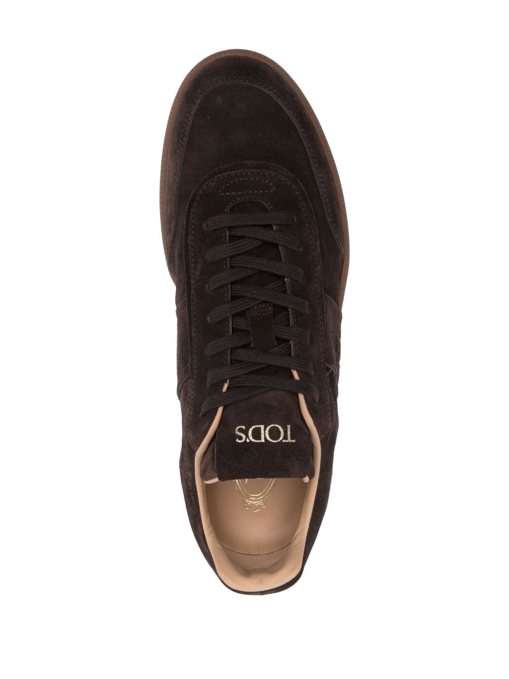 Tods Sneakers Brown Calf Leather