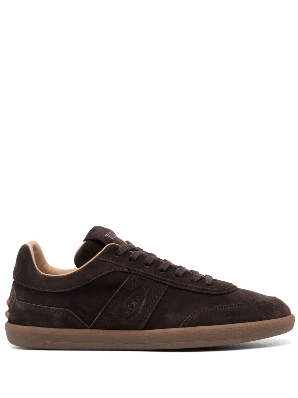 Tods Sneakers Brown Calf Leather