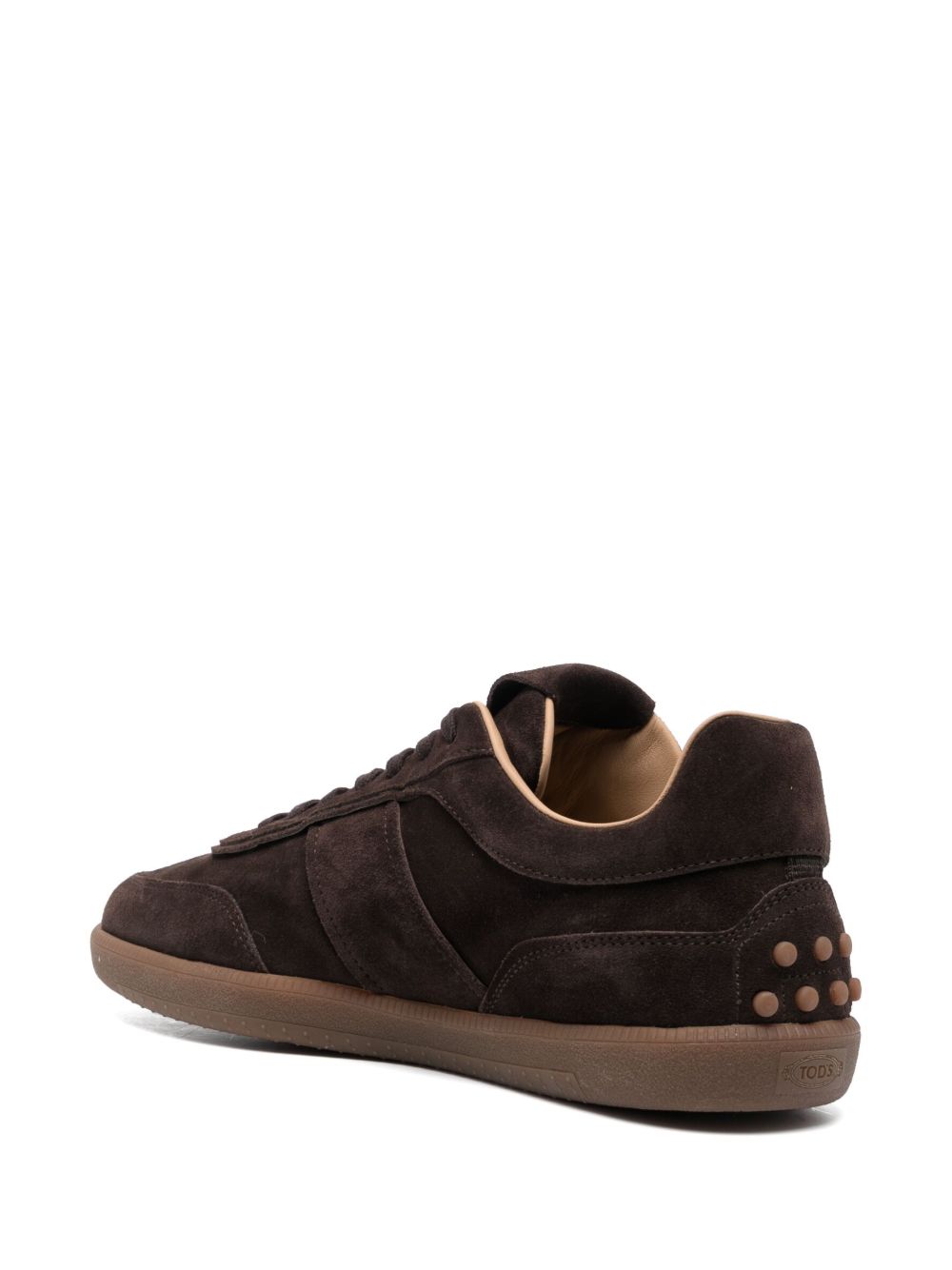 Tods Sneakers Brown Calf Leather