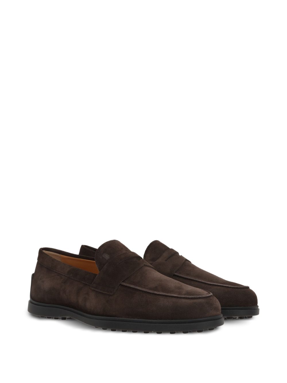 Tods Flat Shoes Brown Suede