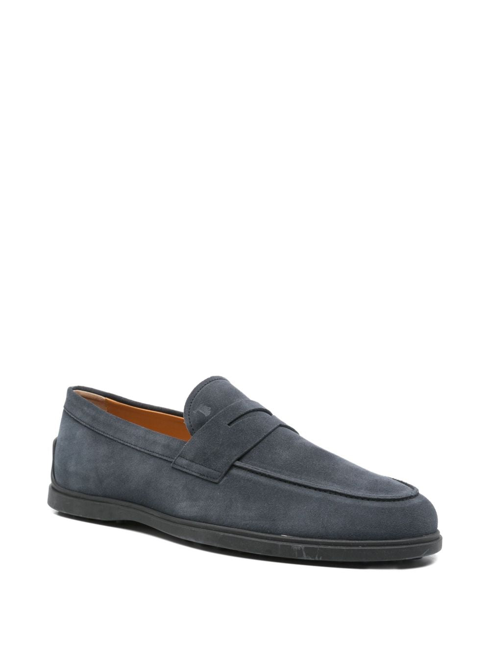 Tods Flat Shoes Blue Suede