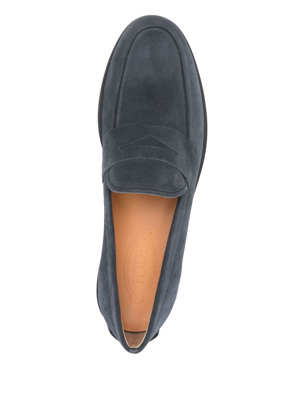 Tods Flat Shoes Blue Suede