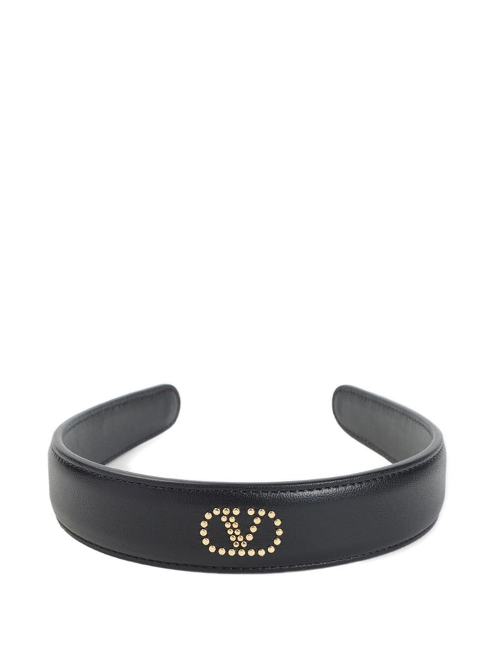 Valentino Garavani Accessories Black Calf Leather