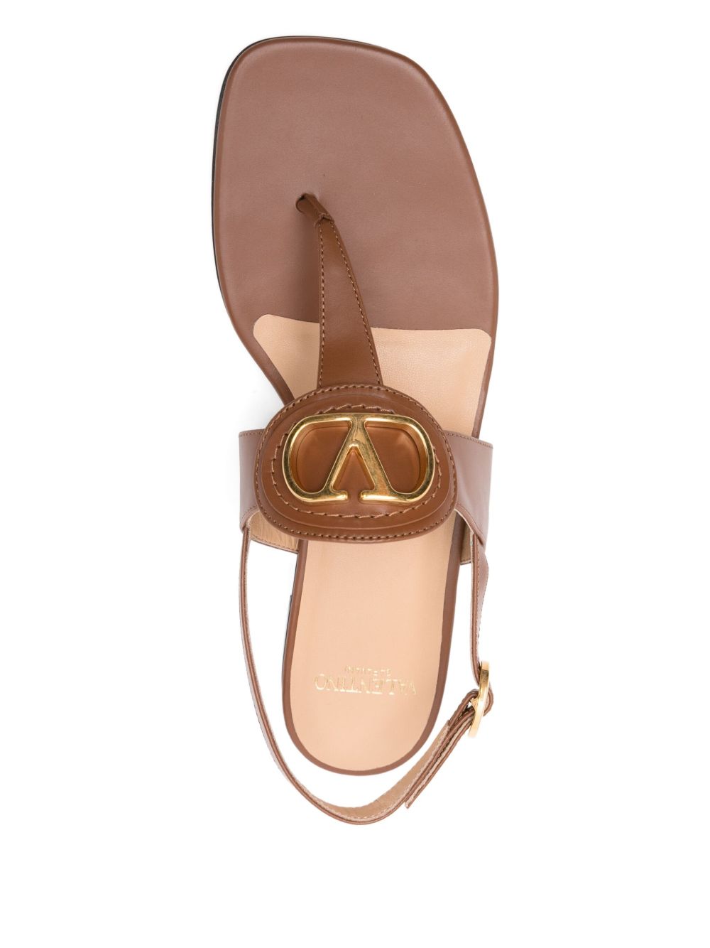 Valentino Garavani Sandals Leather Brown Calf