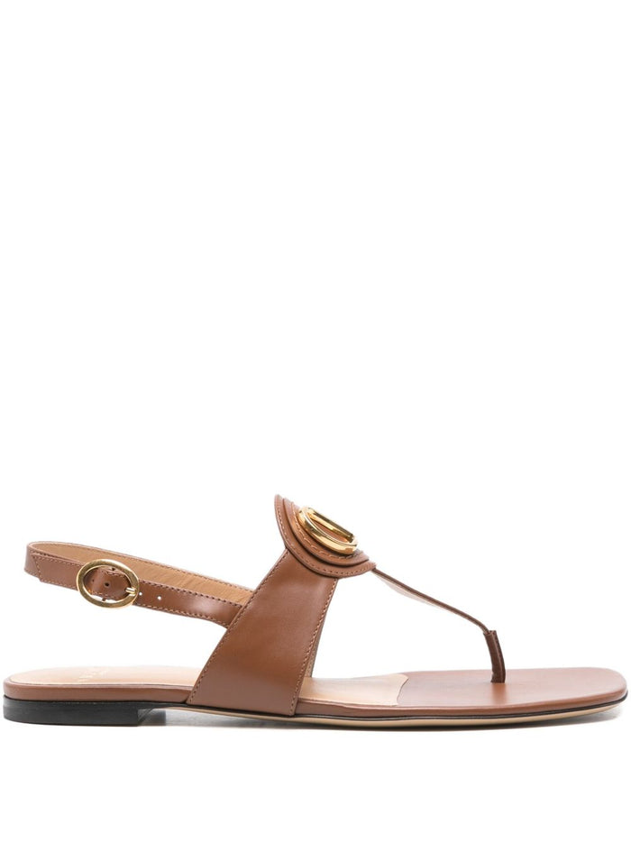 Valentino Garavani Sandals Leather Brown Calf
