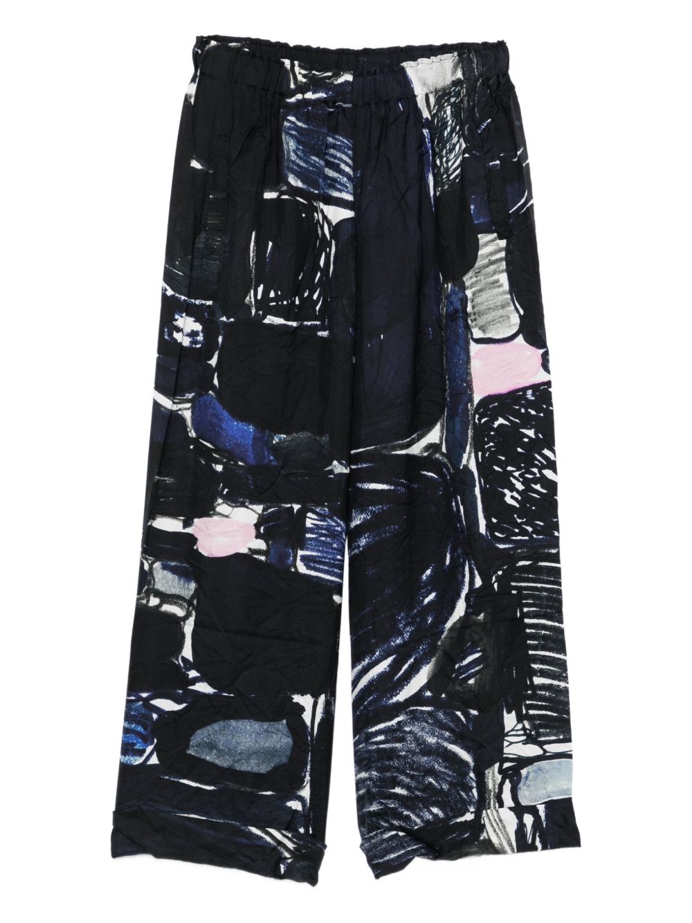 Daniela Gregis Trousers Clear Blue Silk