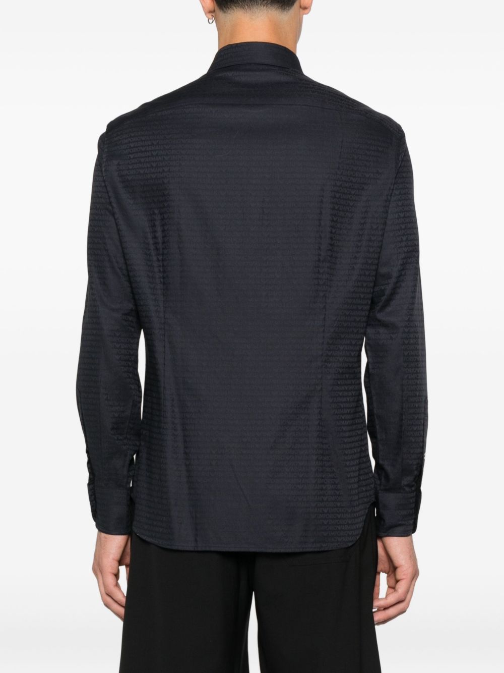 Emporio Armani Shirts Blu Cotton