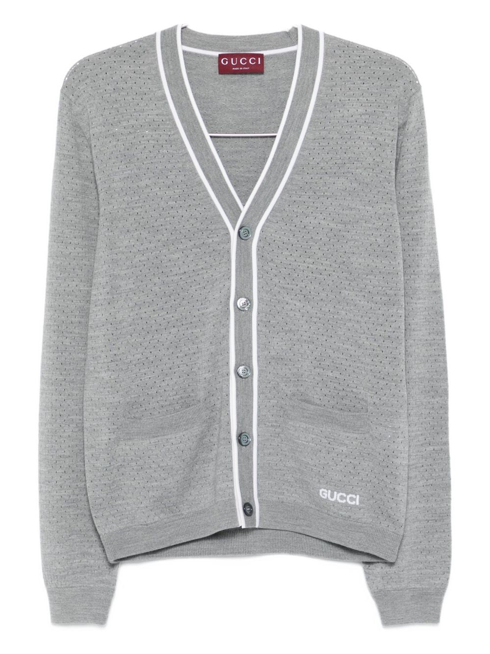 Gucci Sweaters Grey Wool