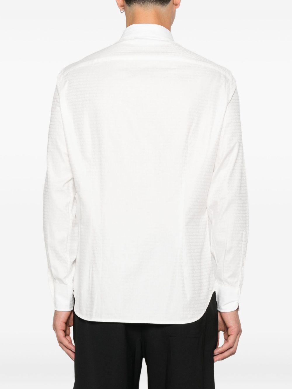 Emporio Armani Shirts Bianco Cotton