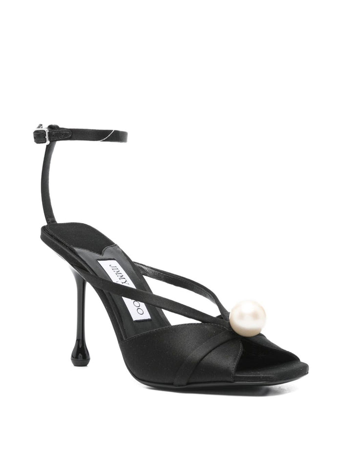Jimmy Choo Sandals Black Satin
