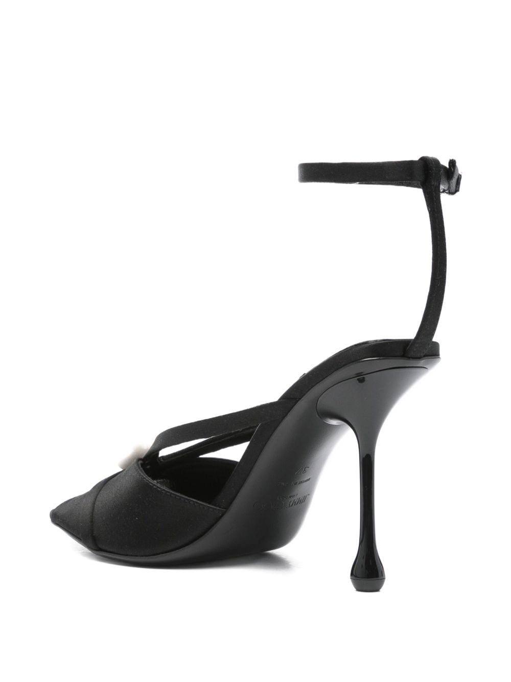 Jimmy Choo Sandals Black Satin