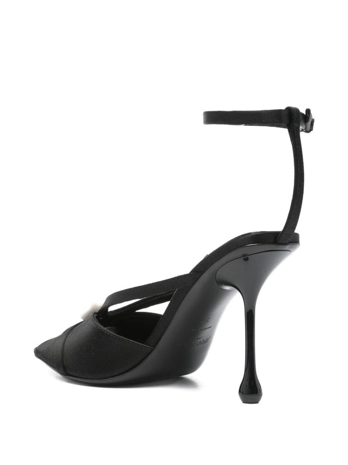 Jimmy Choo Sandals Black Satin