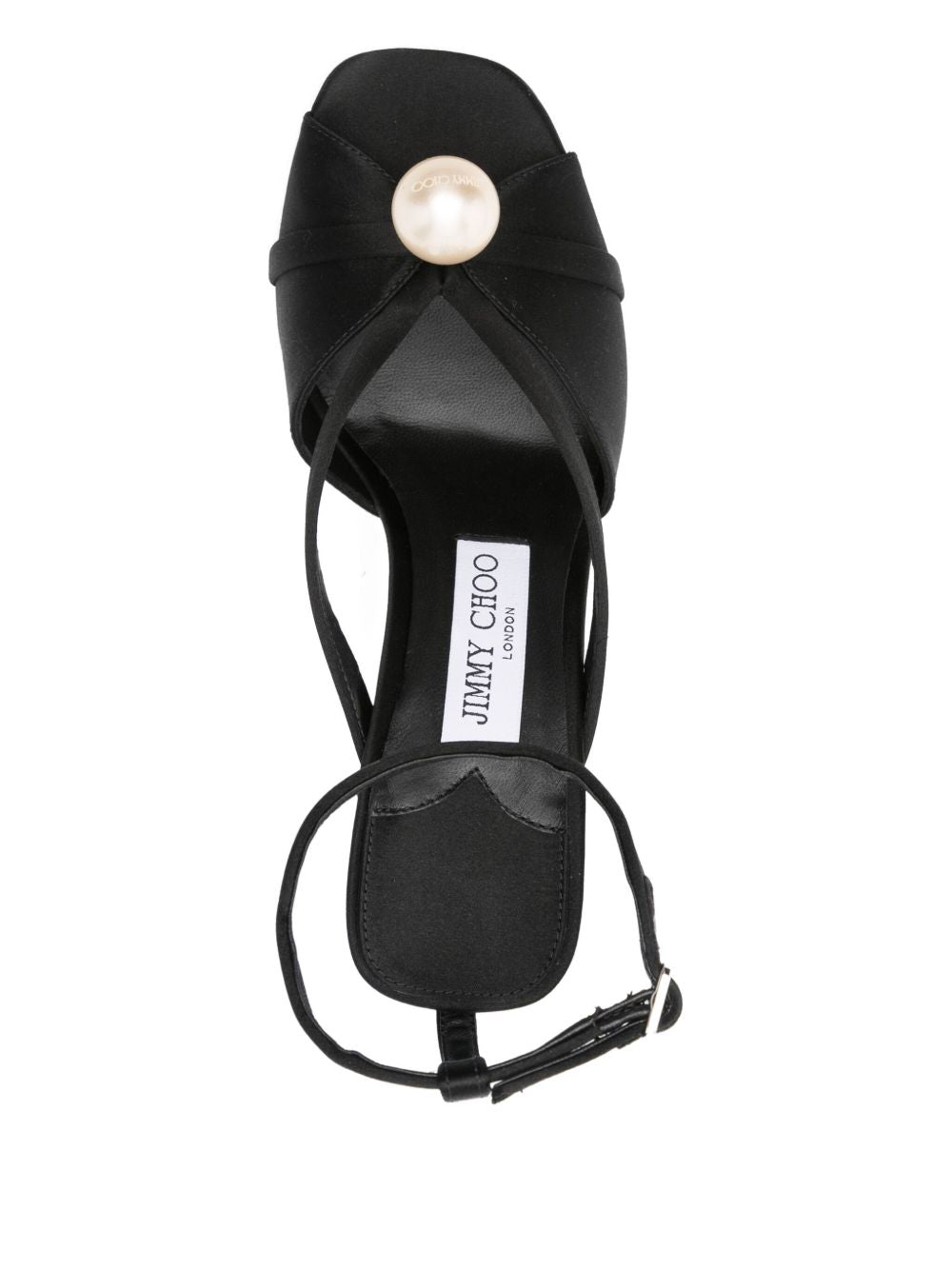 Jimmy Choo Sandals Black Satin