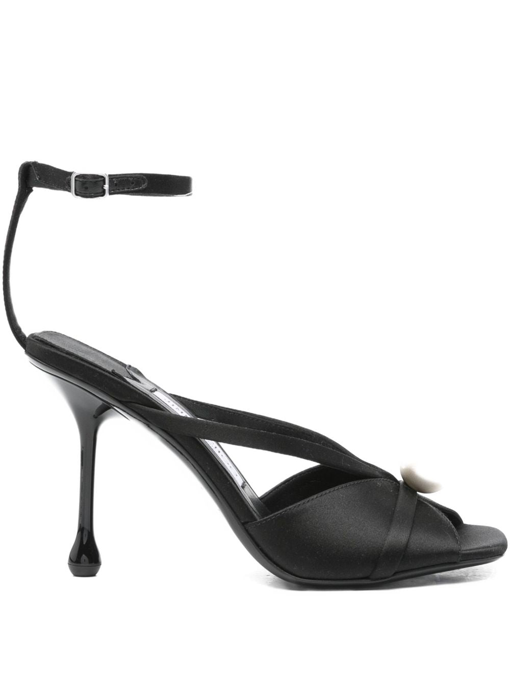Jimmy Choo Sandals Black Satin