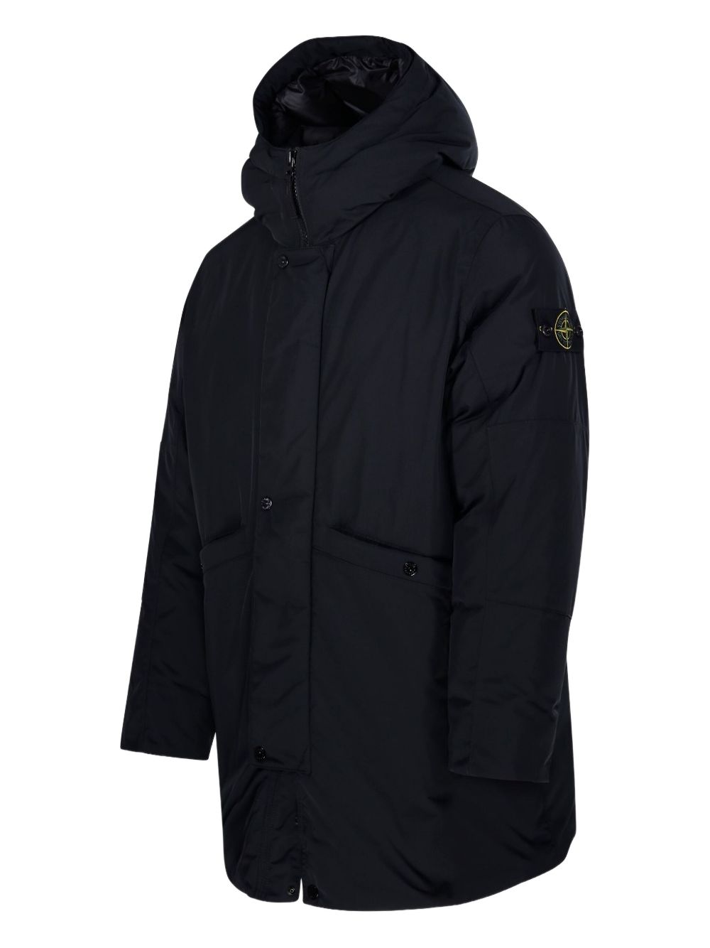 Stone Island Coats Black Polyester