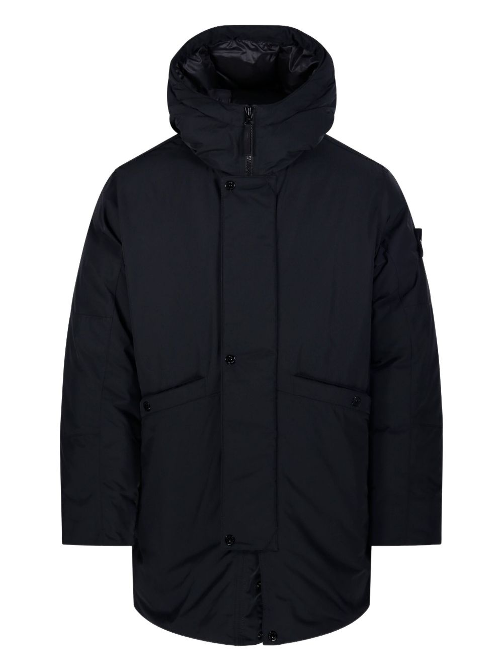 Stone Island Coats Black Polyester