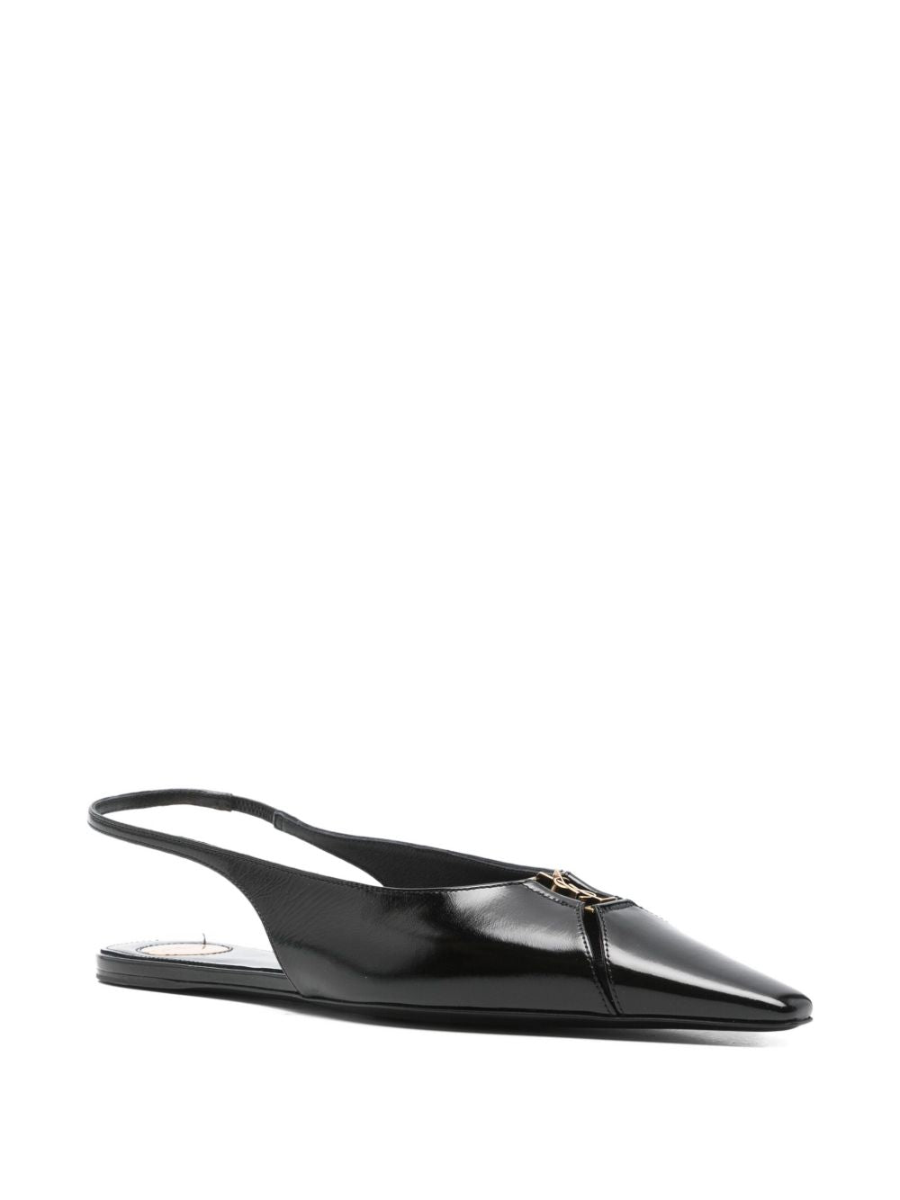 Saint Laurent Flat Shoes Black Outer: Calf Leather