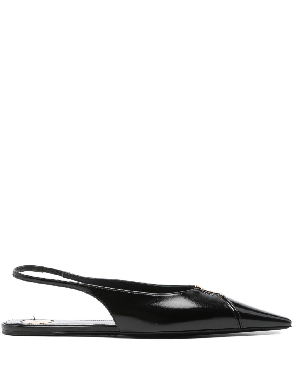 Saint Laurent Flat Shoes Black Outer: Calf Leather