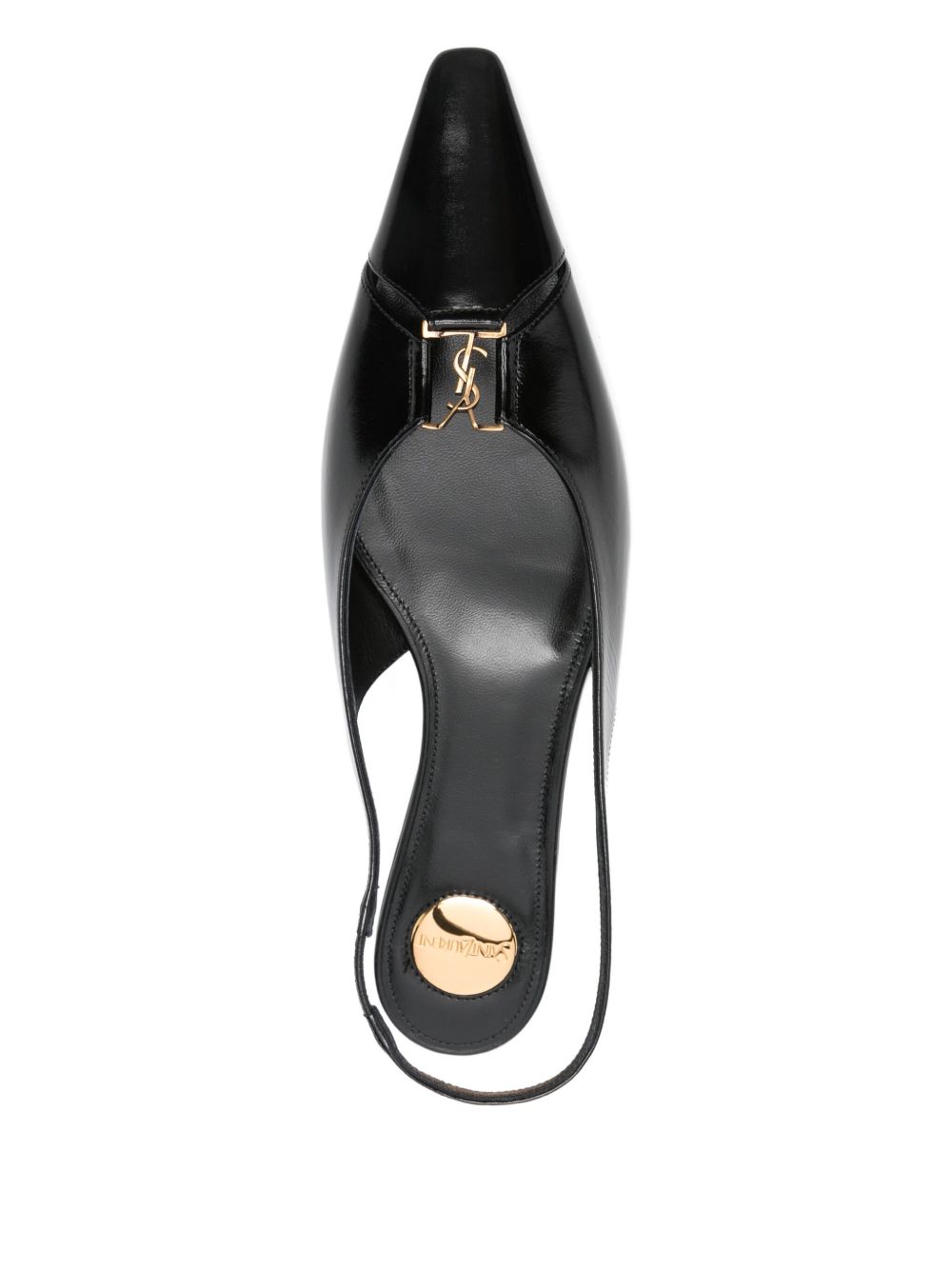 Saint Laurent Flat Shoes Black Outer: Calf Leather