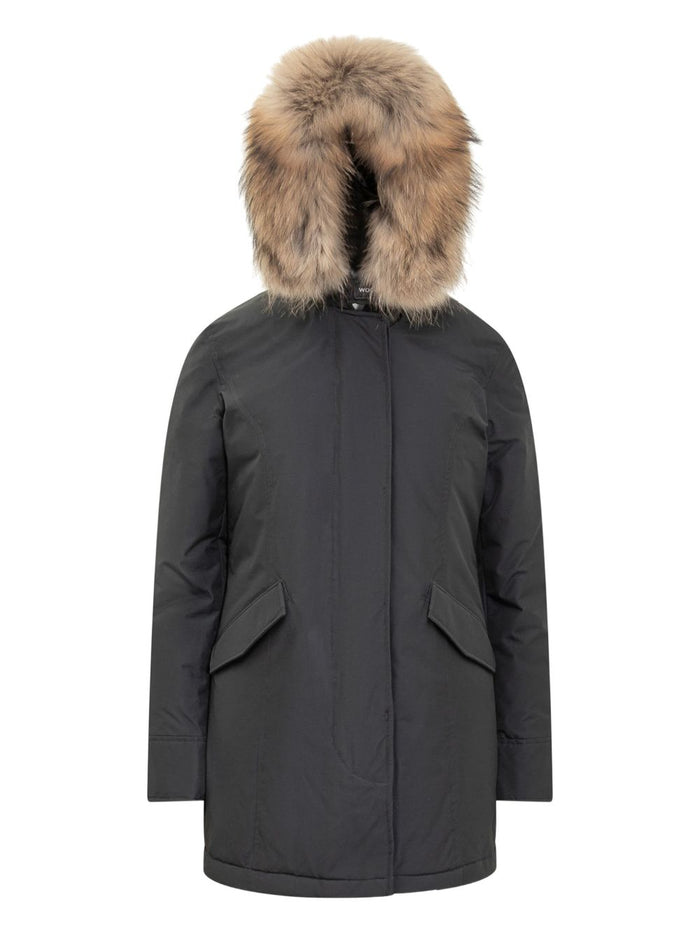 Woolrich Coats Blu Cotton Polyamide