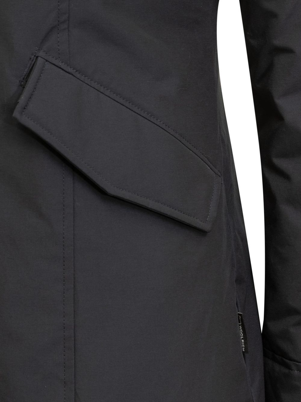 Woolrich Coats Blu Cotton Polyamide