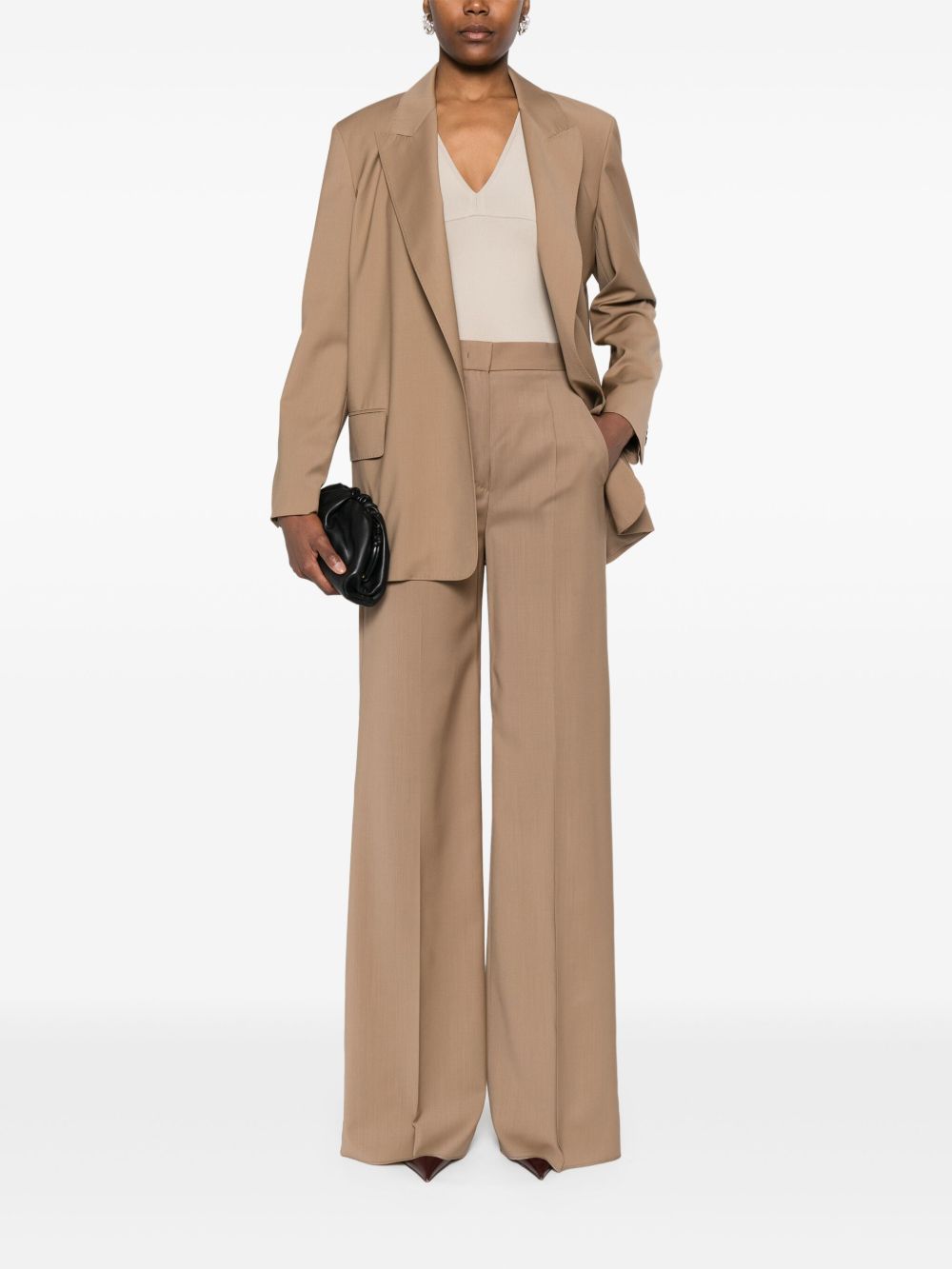 Max Mara Trousers Brown Wool