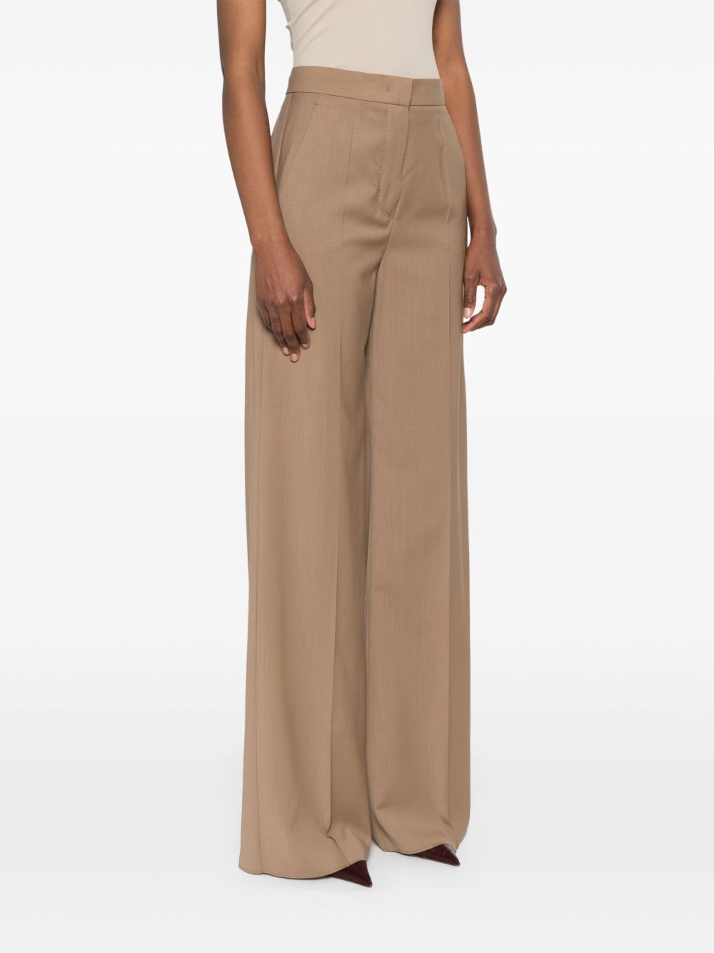 Max Mara Trousers Brown Wool