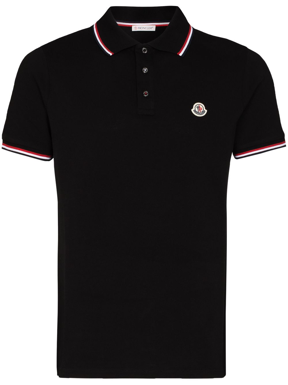 Moncler T-Shirts And Polos Black Base Fabric: Cotton