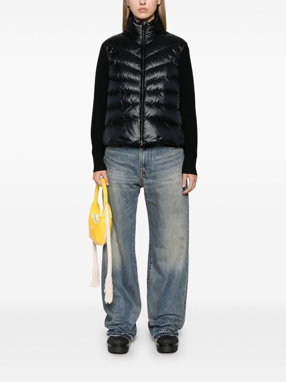 Moncler Sweaters Black Virgin Wool
