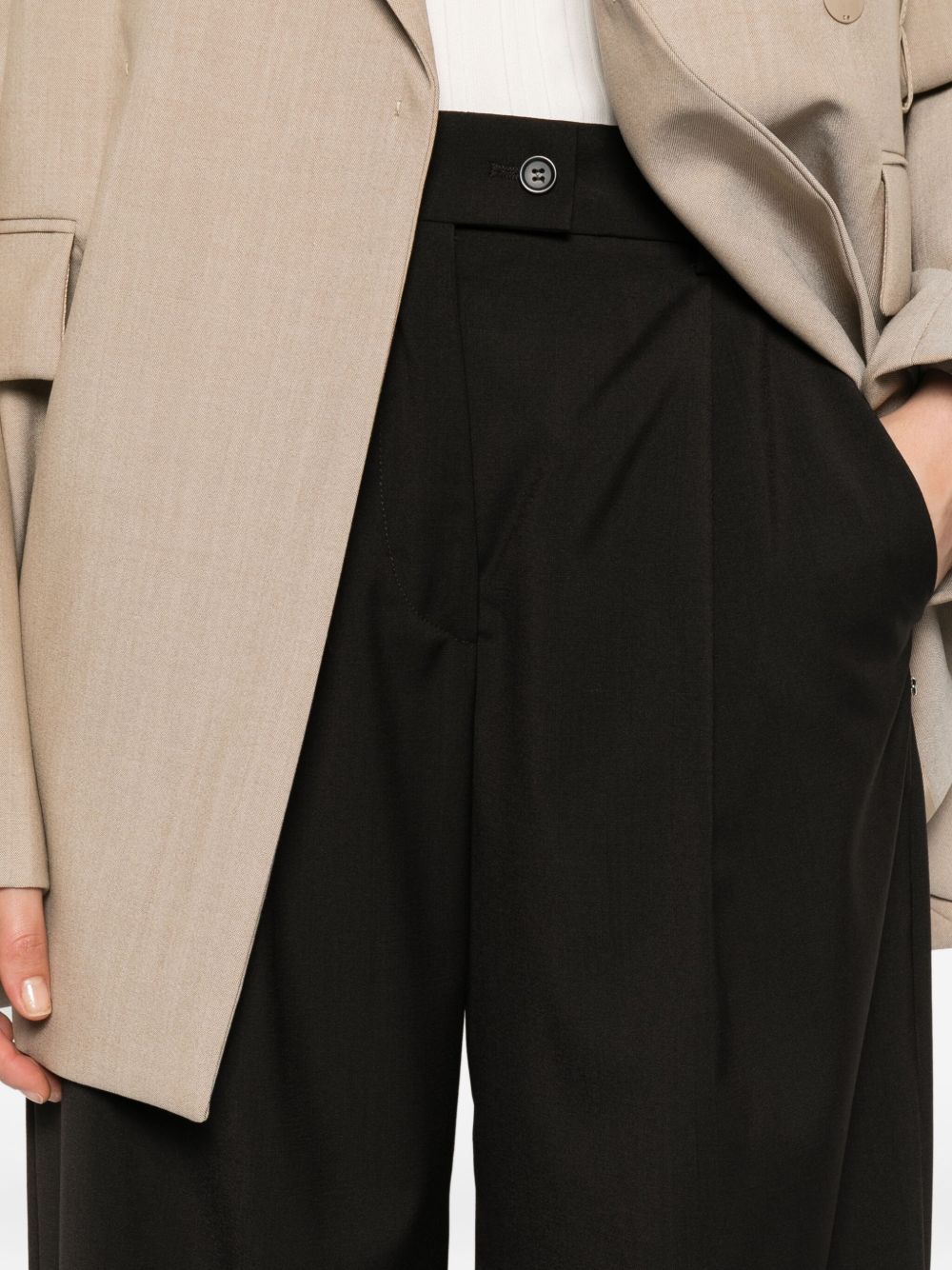 Sportmax Pre Trousers Brown Wool