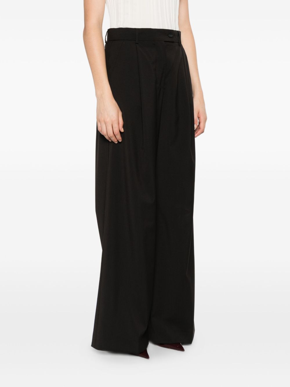Sportmax Pre Trousers Brown Wool