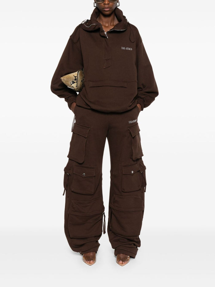 The Attico Sweaters Brown Cotton