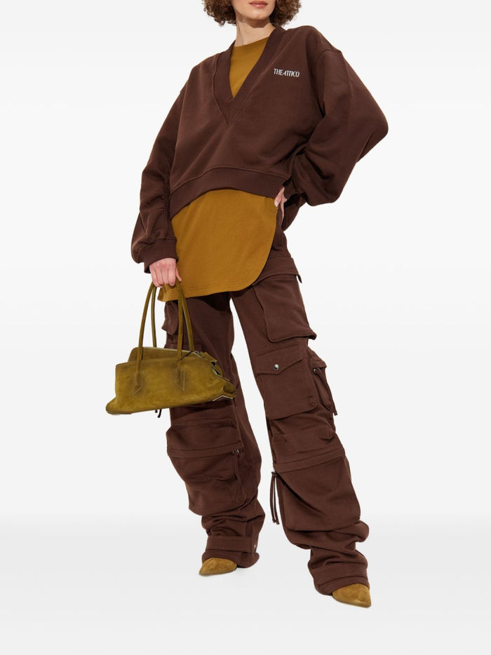 The Attico Sweaters Brown Cotton