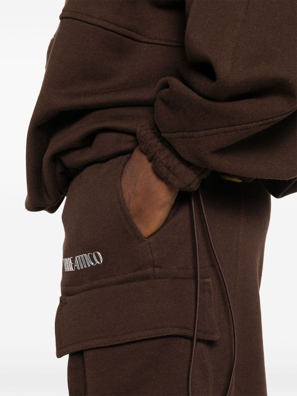 The Attico Trousers Brown Natural (veg)->cotton100.0 %
