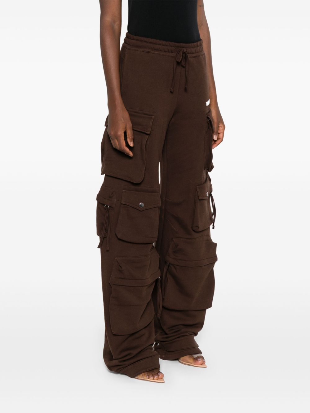 The Attico Trousers Brown Natural (veg)->cotton100.0 %